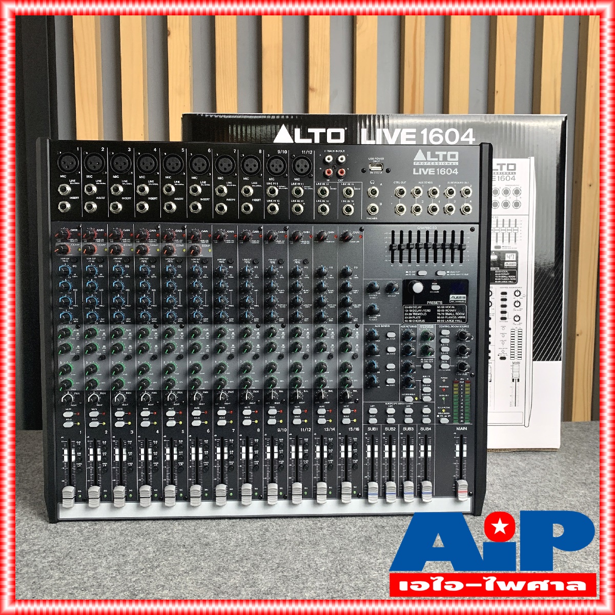 ALTO LIVE1604 MIXER (สินค้าของแท้ นำเข้าโดยNPE) LIVE1604 LIVE 1604 16CH Mixer usb interface มี เอฟเฟค USB