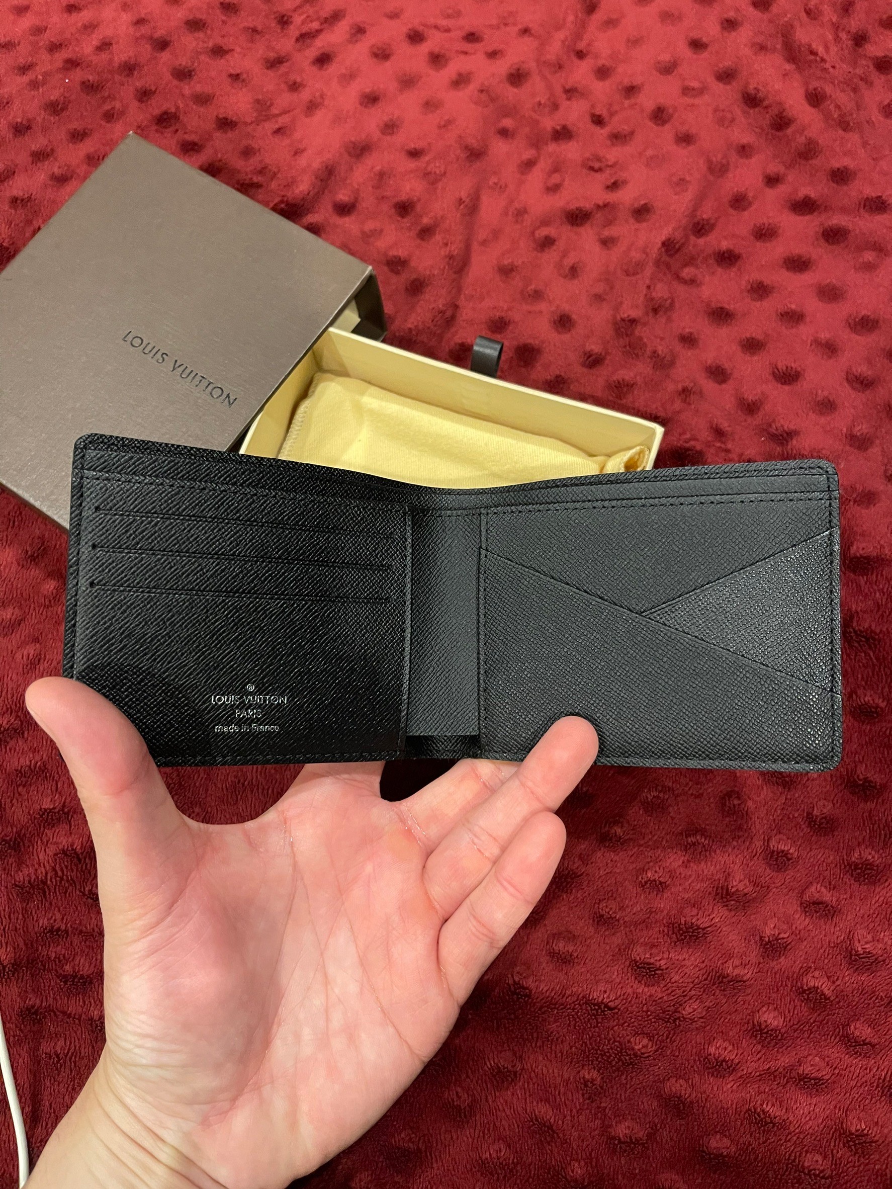 กระเป่าสตางค์ Louis Vuitton Damier Graphite Multiple ตารางสีดำ ของใหม่ NEW