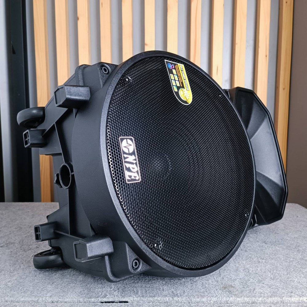 NPE TB-15BAT ลำโพงล้อลาก 15นิ้ว ตู้ลำโพงมีแอมป์ BLUETOOTH USB FM RECORD พร้อมไมค์ลอย 2 ตัว มีแบตในตัวชาร์จได้ มีล้อลาก TB 15BAT TB15BAT เอไอ-ไพศาล