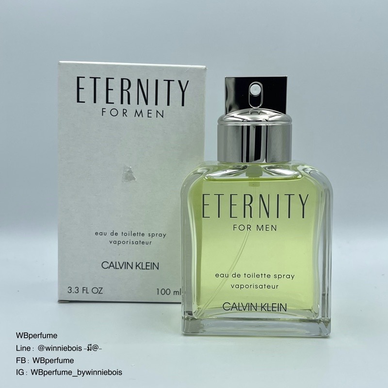 น้ำหอมแท้100% CK Eternity for Men 100 ml. TESTER