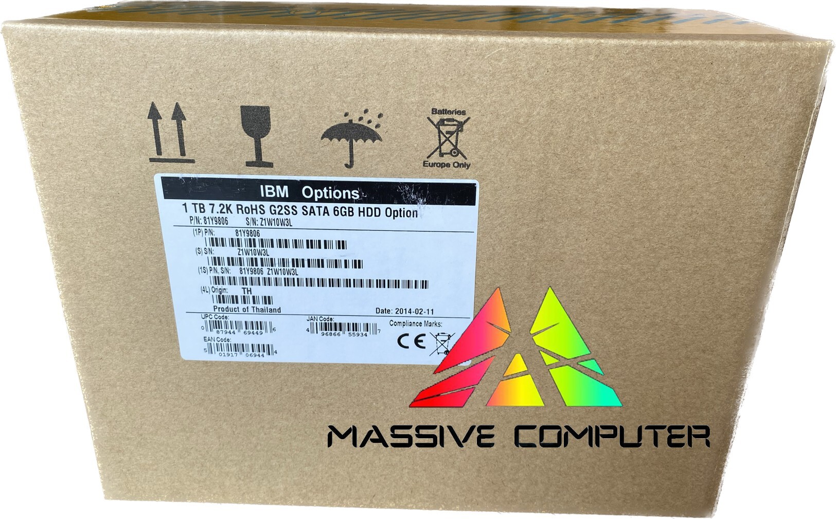 81Y9806 IBM 1TB 7.2K RPM SATA 6GBPS 3.5INC HS HDD ราคา ขาย ราคาถูก จำหน่าย