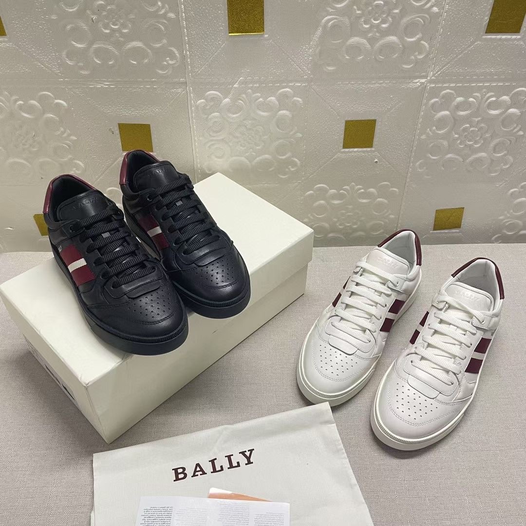 **do**รองเท้าหนัง Bally Raise leather sneakers สำหรับผู้ชาย มี 2 สีให้เลือก สินค้าใหม่ ของแท้