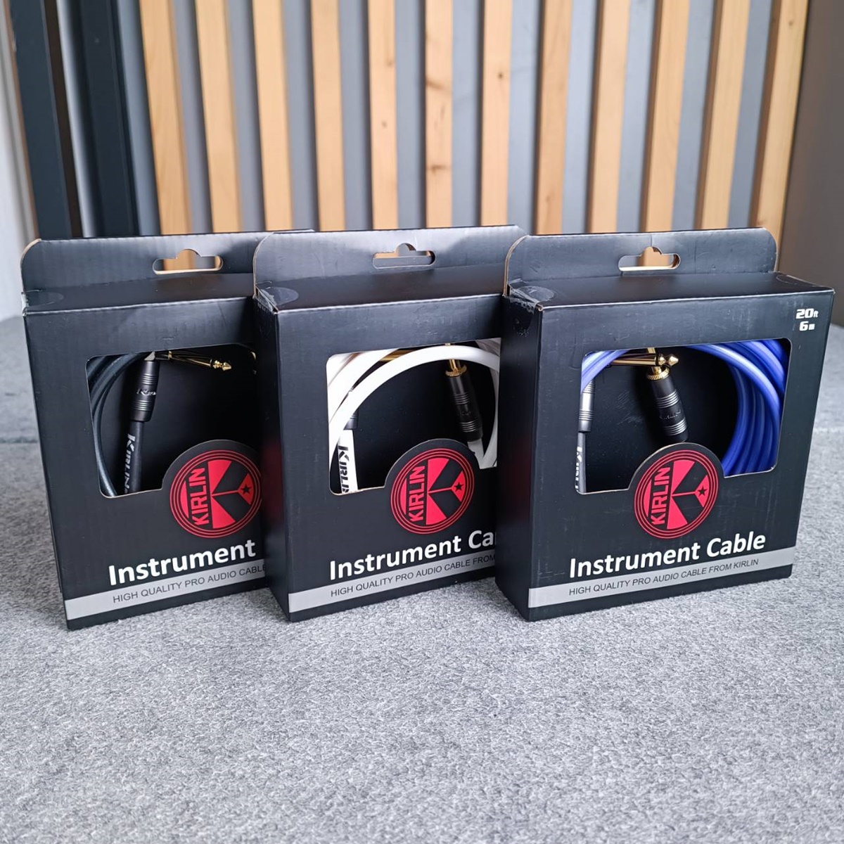 6เมตร(1เส้น) KIRLIN IP-222 PP/ WH/ BK สายกีต้าร์ 6เมตร มี3สีให้เลือก สีม่วง / ขาว / ดำ สายแจ็คกีต้าร์ 22AWG สายไมค์หัวท้าย สายสัญญาณสำเร็จรูป เอไอ-ไพศาล