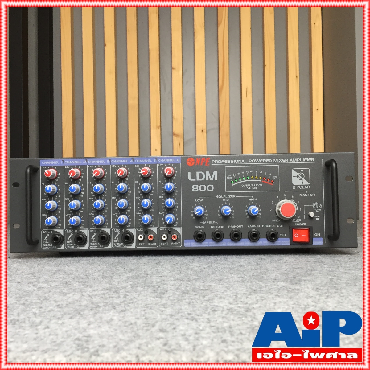NPE LDM-800 POWERMIXER LINE เครื่องขยายเสียง 800 วัตต์ 4-16 โอห์ม มีลายน์แมทชิ่ง 70-100V แอมป์เสียงตามสาย LDM 800 LDM800 เอไอ-ไพศาล +++