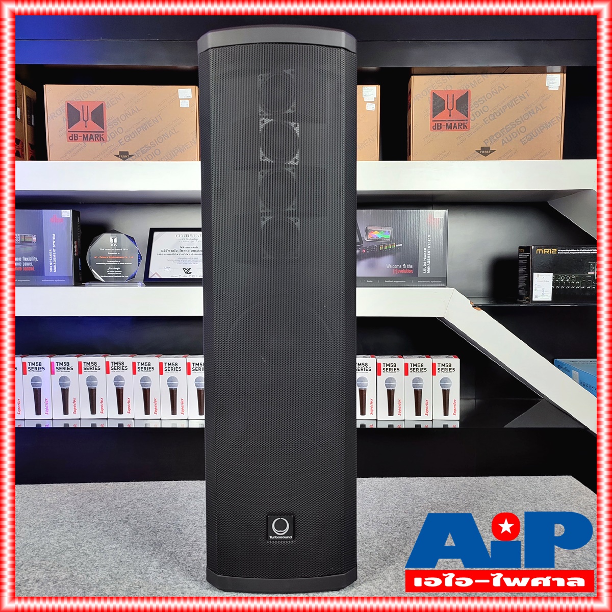 Turbosound iNSPIRE IP300 ตู้ลำโพง 600 Watt Powered Column Loudspeaker Turbo sound IP 300 IP-300 ตู้ลำโพง ACTIVE speaker +++