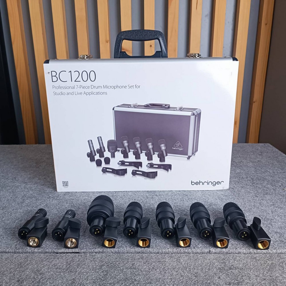 แถมกระเป๋าใส่ไมค์ BEHRINGER BC-1200 ไมค์กลอง7ชิ้น ชุดไมค์สำหรับจ่อกลองชุด BC1200 BC 1200 ชุดไมค์7ตัว ไมค์ชุด MIC Professional 7-Piece Drum Microphone +++ เอไอ-ไพศาล