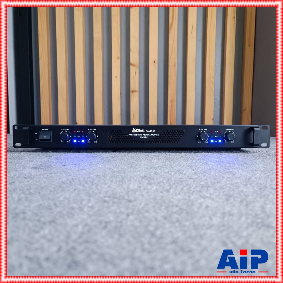 HOTROCK FA-4350 poweramp 1U 4CH 4ชาแนล พาวเวอร์แอมป์ แอมป์ขยายเสียง ซัพพลายแบบสวิทชิ่ง FA 4350 FA4350 เอไอ-ไพศาล