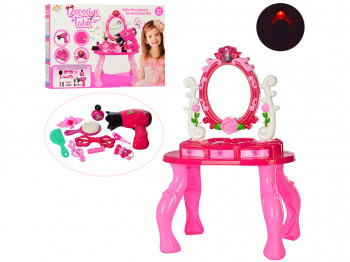RX1700-6 ของเล่นเด็กโต๊ะเสริมสวย โต๊ะเครื่องแป้งจำลองใส่ถ่านมีเสียงไฟ ปลีกชิ้นละ