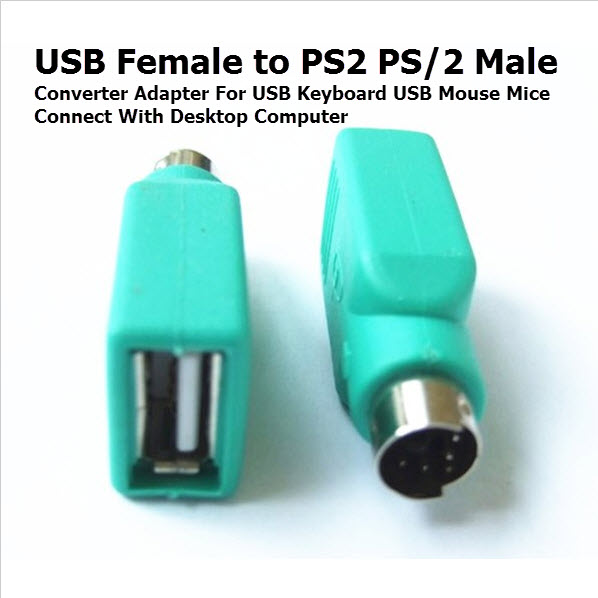 MOUSE USB to PS2 PS/2 Male Converter Adapter
