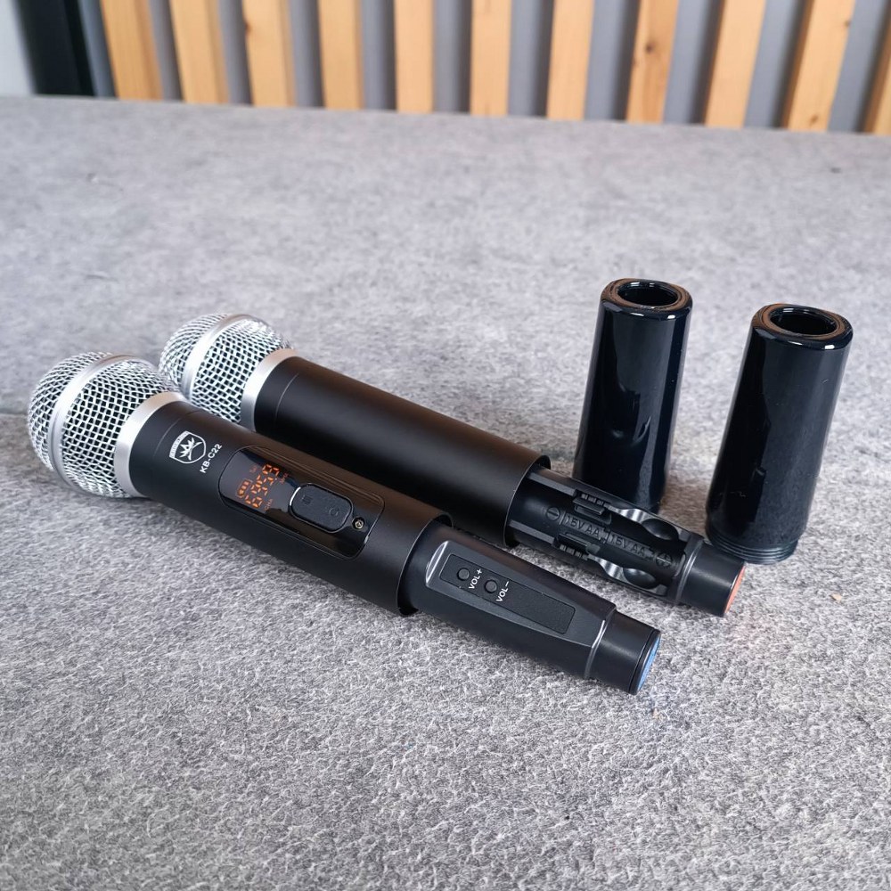 PROEUROTECH KB-C22 PARTY ไมค์ลอยคู่ **แบบมือถือ** (ปรับความถี่ได้) ไมค์ ใช้ถ่านAA ไมค์ลอยพกพา PROEURO TECH KB C22-PARTY KBC22PARTY เอไอ-ไพศาล