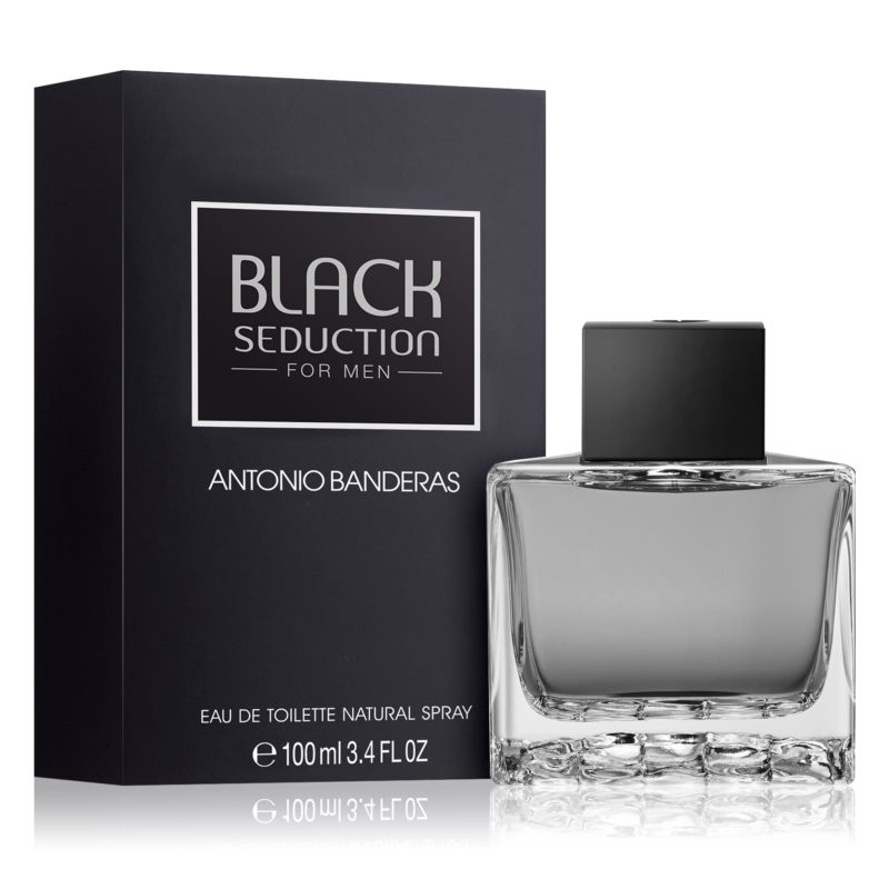 น้ำหอมแท้100% Antonio Banderas Seduction in Black Edt For Men 100 ml.