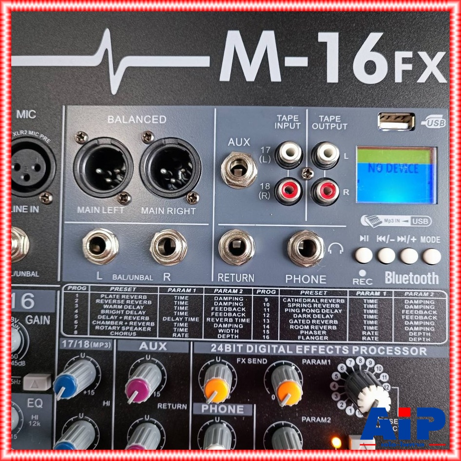 MYNPE M-16FX เอฟเฟตแท้MIXER 16MONO M 16FX เครื่องปรับแต่งเสียงเอฟเฟต มิกเซอร์ เครื่องเสียง MIX มิกซ์ EFFCT เอไอ-ไพศาล