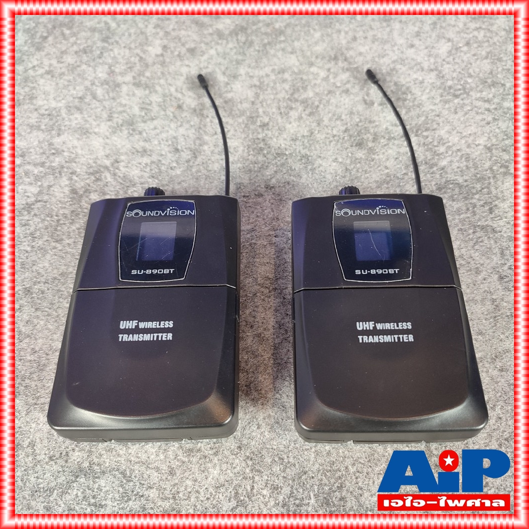SOUNDVISION SU-890D-II/BT (LV-X) ไมค์ลอยหนีบคู่ ย่าน UHF SU 890 D II/BT SU890D II/BT SU 890DII/BT SU890DII/BT เอไอ-ไพศาล