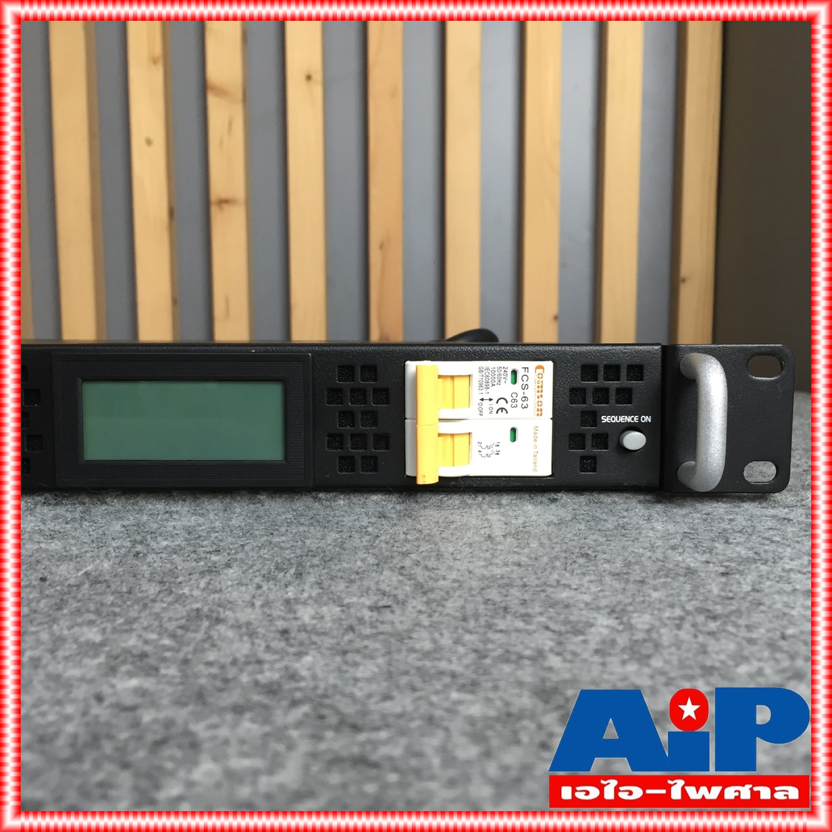 COMSON SQ-8 ปลั๊กไฟ SEQUENCE ปลั๊กซีแควนซ์ ปลั๊กไฟติดแร็ค มีขนาด 1 U เอาต์พุตปลั๊ก 8 ช่อง SQ 8 SQ8 เอไอ-ไพศาล