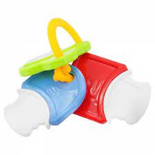 SL84801-18 ของเล่นเด็กเขย่ามือยางกัดกุญแจ