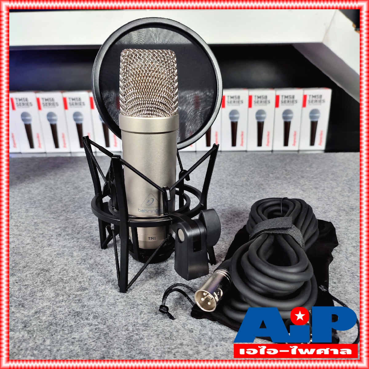 BERINGER TM-1 ไมค์สตูดิโอ ไมค์โครโฟนสตูดิโอ ไมโครโฟนคอนเด็นเซอร์ ไมค์สตูดิโอBERINGER TM 1 TM1 เอไอ-ไพศาล