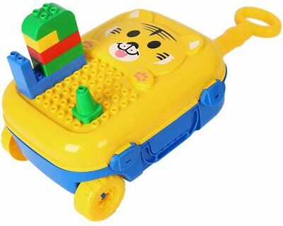 HC-138K-5 ของเล่นบล็อกตัวต่อกระเป๋าล้อลาก