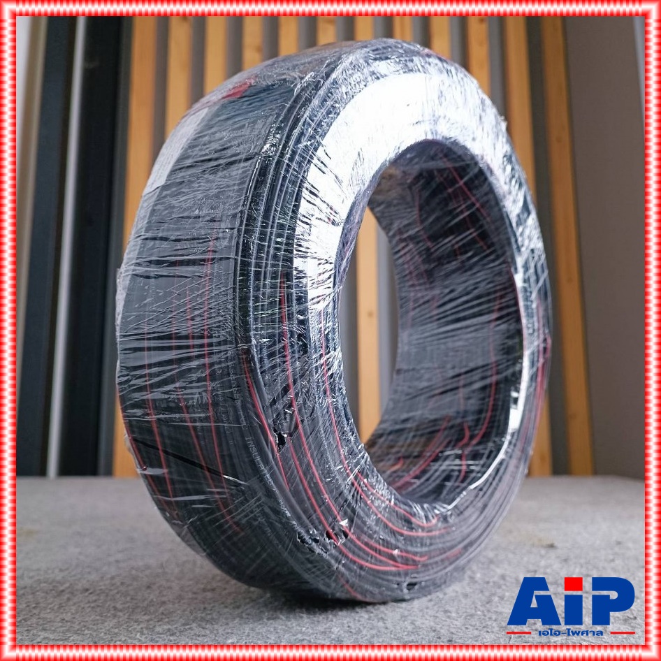 ขด100เมตร CONNEX สายดรอปวาย DW-2x0.9 ทองแดงแท้ ทองแดงแท้ สายดรอปวายทองแดงแท้ สินค้าผลิตในประเทศไทย รุ่นพิเศษมีแถบสายสีแดง เอไอ-ไพศาล