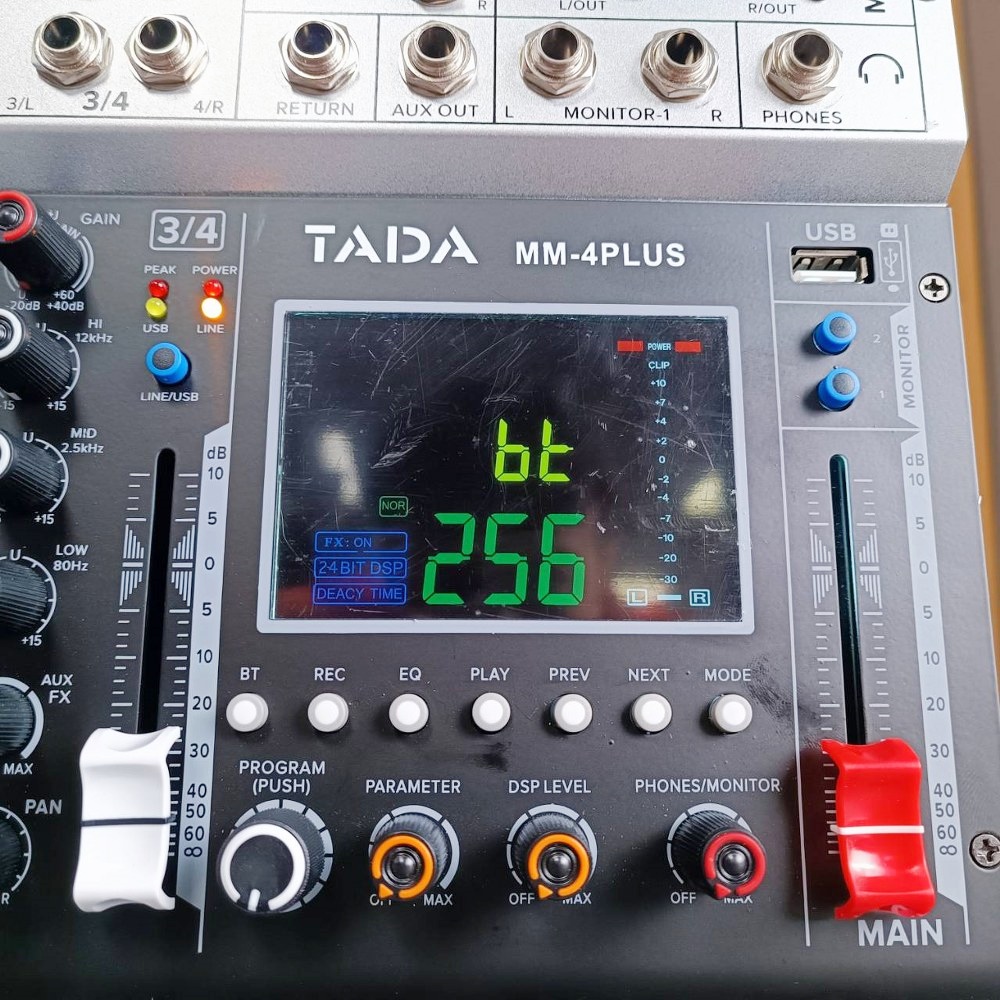 TADA MM-4 PLUS MIXER มิกเซอร์อนาล็อก 4 ช่อง เอฟเฟคแท้ มิกเซอร์ขนาดเล็ก ธาดา MM 4 PLUS MM4 PLUS ta da เอไอ-ไพศาล