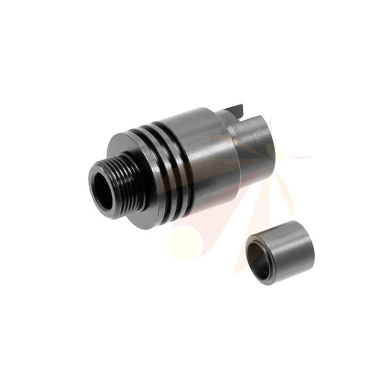 First Factory (Laylax) Silencer Muzzle Adapter NEO for the Tokyo Marui G3/MC51/SG-1