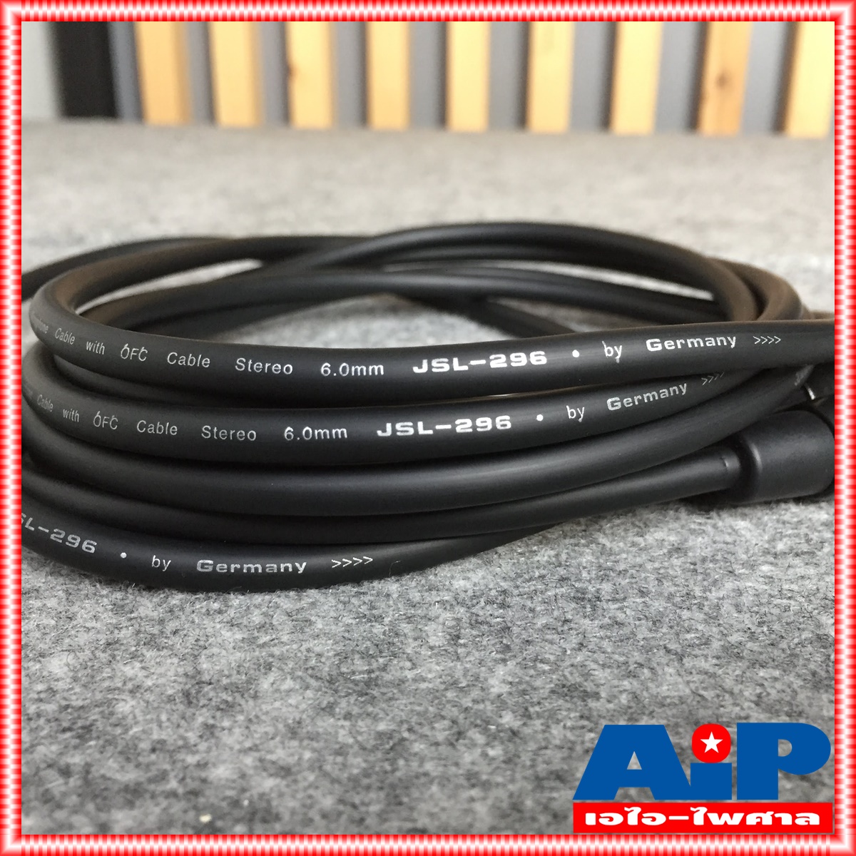 3เมตร DYNACOM สายP.TR-STออกP.MICเหล็กx2 J296/J304 สายดำ สายสัญญาณเสียง P.MONO 2P +TRS 3เมตร ยาว3เมตร เอไอ-ไพศาล