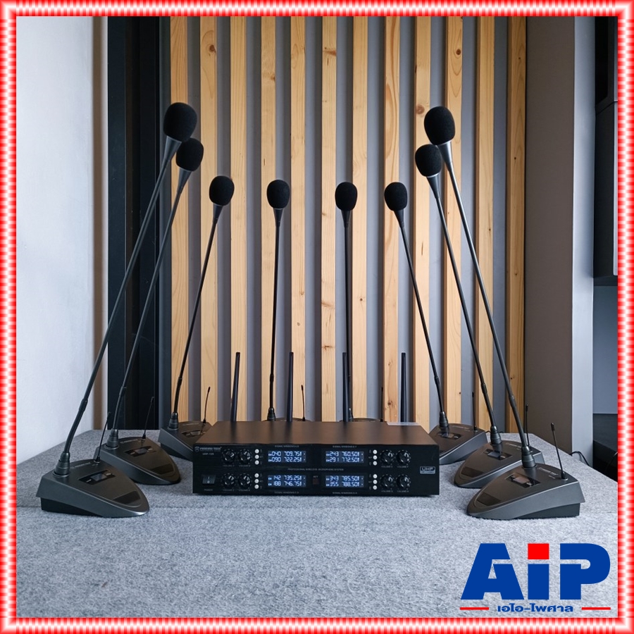 PROEUROTECH UHF129 ไมค์ลอยตั้งโต๊ะ 8ตัว ก้านยาว60CM ไมค์ประชุม ชุดประชุมไร้สาย ไมค์ประชุมไร้สาย UHF 129 UHF-129 PRO EUROTECH เอไอ-ไพศาล