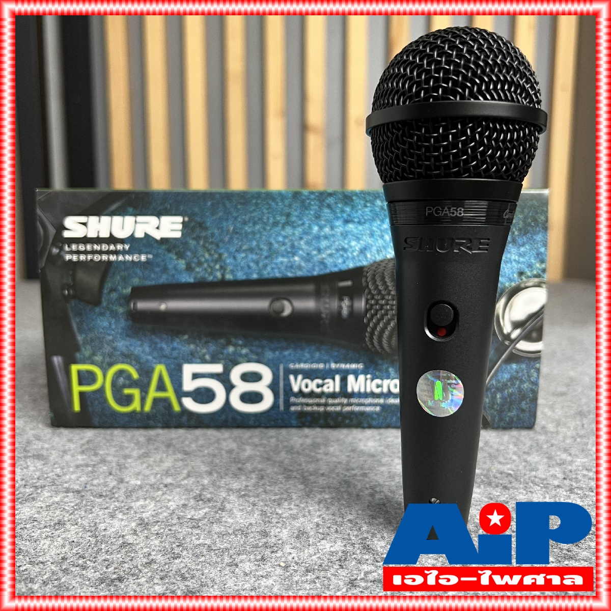แท้มหาจักร* SHURE ไมโครโฟน รุ่น PGA58-LC PGA58 PGA-58 Dynamic Microphone ชัวร์ ไมค์ ไมค์สาย ไมค์ร้อง ไมค์พูด pga 58 lc +++