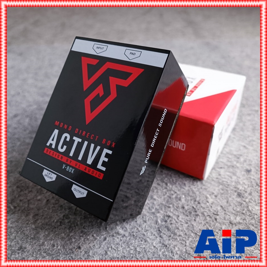 V BOX Mono Active DI MKII VBOX ตัวกรองสัญญาณเสียง กล่องสัญญาณเสียง ดีไอสำหรับเบสกีตาร์และเครื่องดนตรี เอไอ-ไพศาล