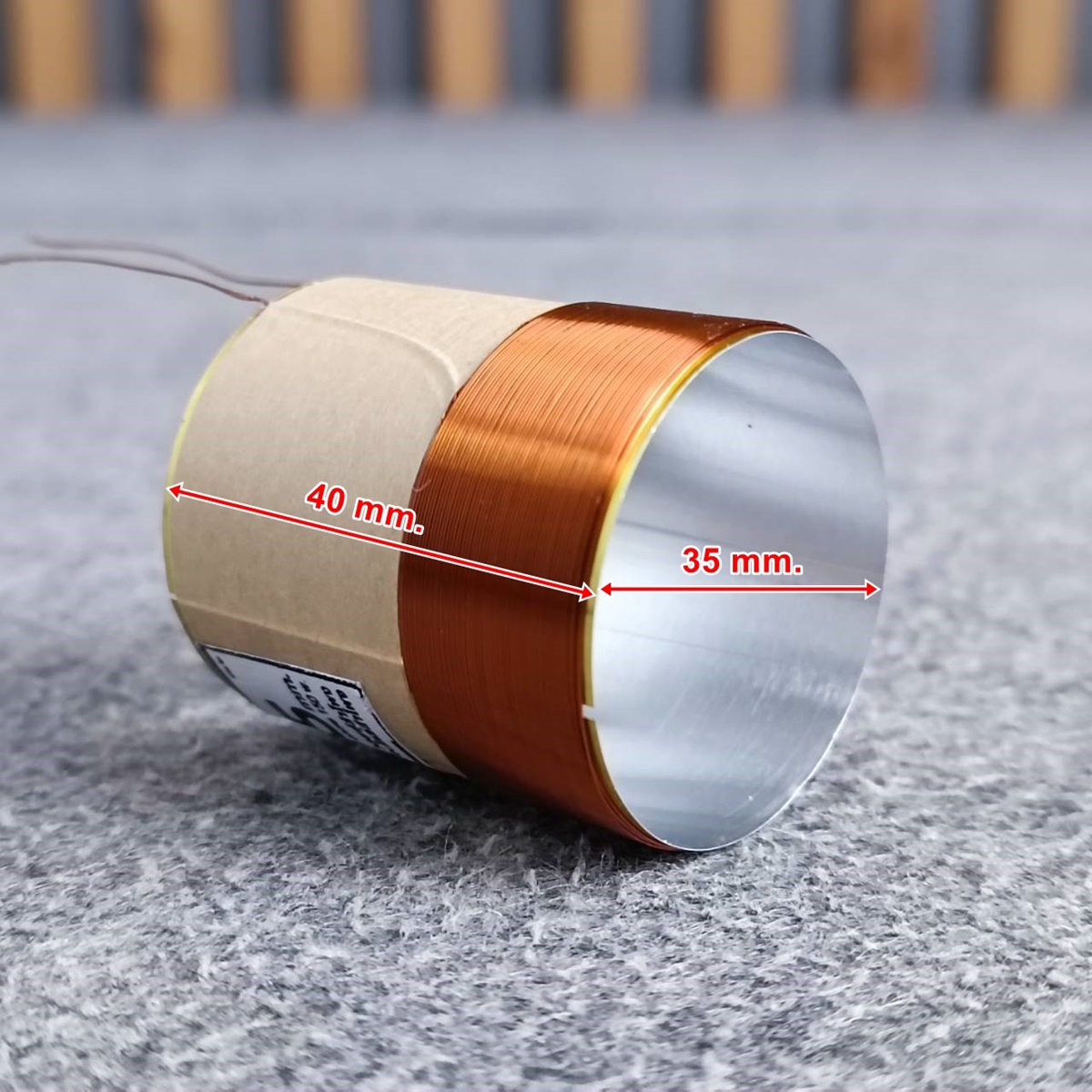 วอยซ์เบอร์ 35 อลูมิเนียม VOICE COIL วอยล์ วอยซ์ทั่วไป ขนาด35mm. วอยซ์ลำโพง อะไหล่ดอกลำโพง เอไอ-ไพศาล