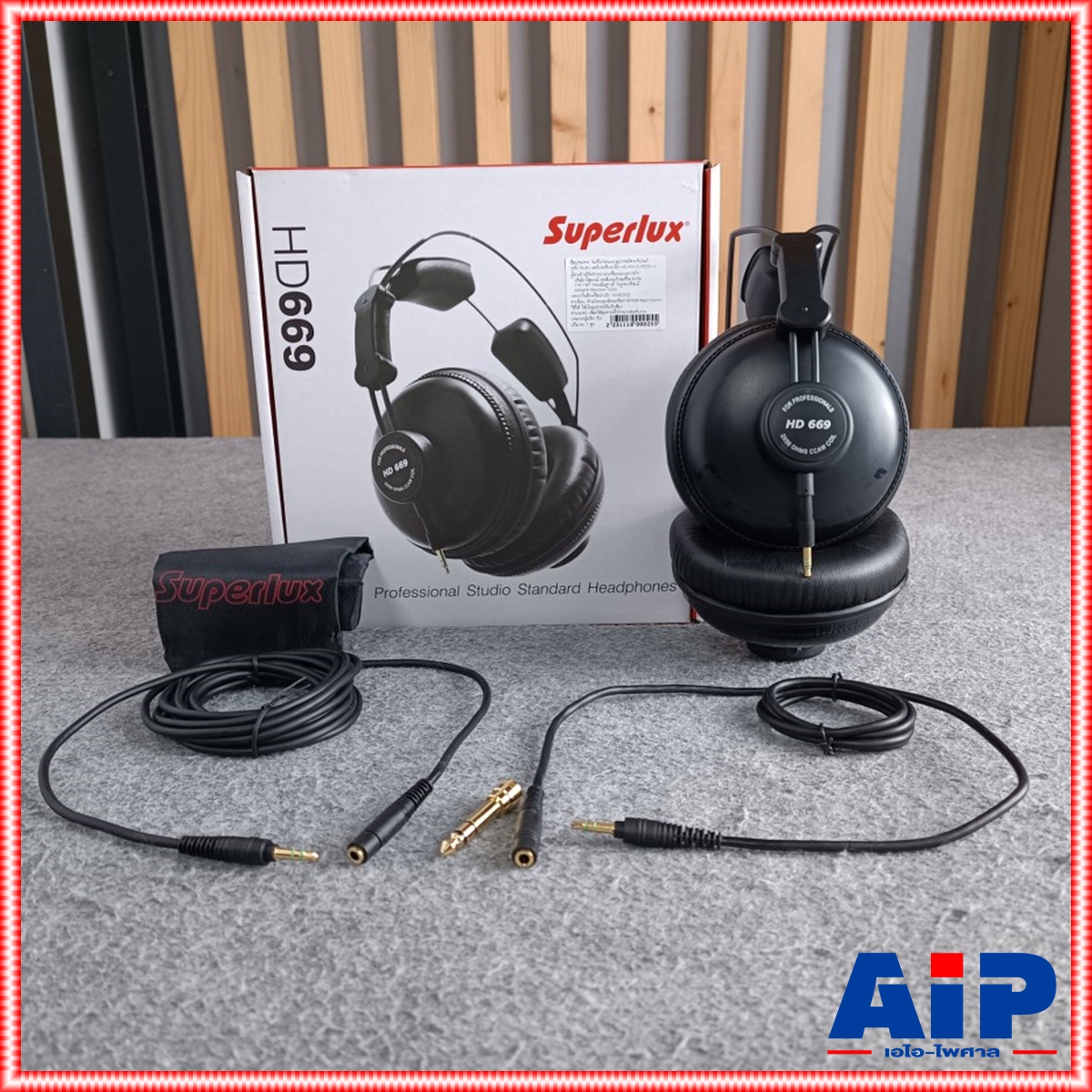 SUPERLUX HD-669 หูฟัง HD669 หูฟัง HEADPHONE HD 669 หูฟังครอบหู หูฟังมอนิเตอร์ หูฟังสตูดิโอ เอไอ-ไพศาล