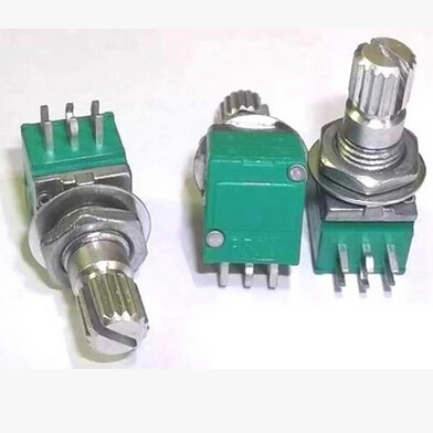RV097, B1K, B5K,B10K, B20K,B50K,B100k,B500K Dual Potentiometer (15mm)