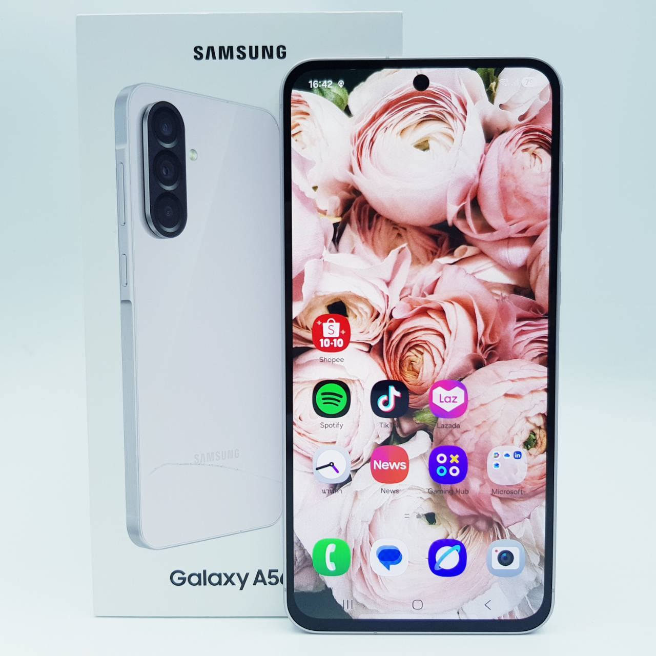 🌸 Samsung Galaxy A56 5G 8/128GB Light Pink 🌸 ครบกล่อง สภาพดี #มีปกศ.9 เดือน! 🌷