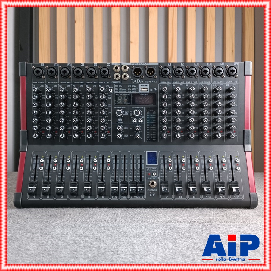 TADA SUPER-12 MIXER พร้อม RACK มิกเซอร์อนาล็อก 12 แชนแนล เอฟเฟคแท้ ซูเปอร์ ธาดา SUPER 12 SUPER12 เอไอ-ไพศาล