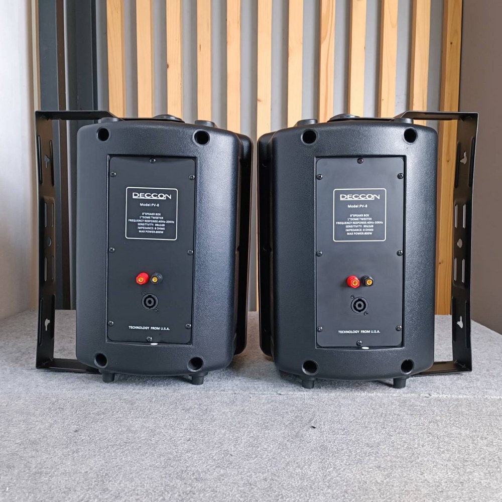 1คู่ DECCON PV8 ตู้ลำโพง แขวนผนัง 8นิ้ว PV-8 PV 8 ตู้ ลำโพง ตู้แขวน พร้อมขาแขวน เอไอ-ไพศาล