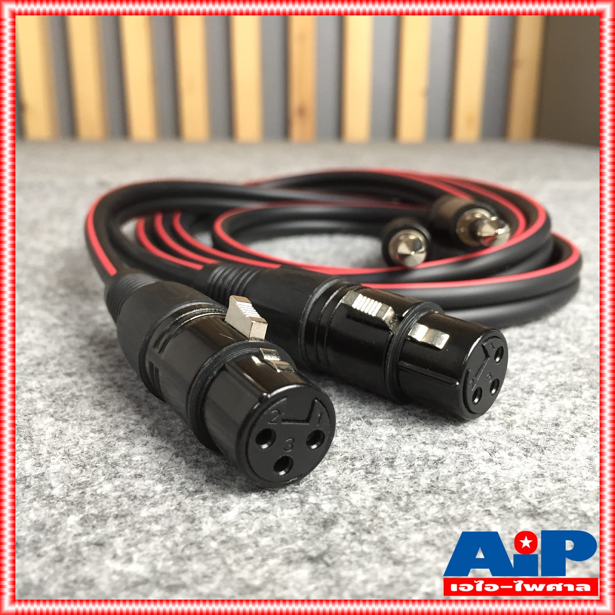 2เมตร สายสัญญาณคู่ DYNACOM J.CANNON - P.PHONE J2049 สายสัญญาณ สาย XLR ออก MIC ไดน่าคอม เอไอ-ไพศาล