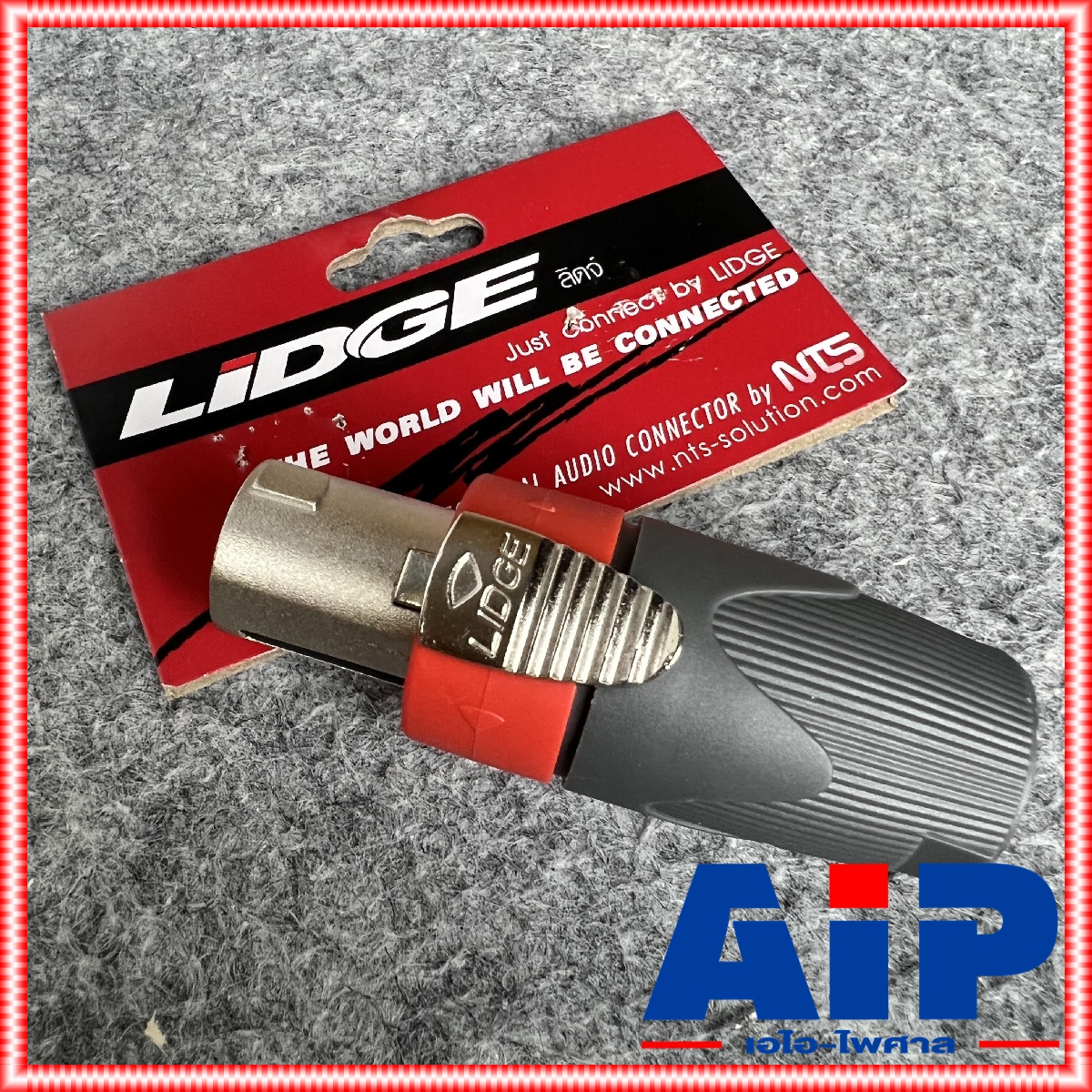 1ตัว LIDGE YM-126A สีแดง สเปคคอนตัวผู้ เสริมเหล็ก สเปคคอนตัวผู้ สเปคคอนเสริมเหล็ก สเปคคอนลำโพง SPEAKON YM126A YM 126A เอไอ-ไพศาล