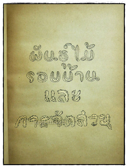 พันธุ์ไม้รอบบ้าน และการจัดสวน 025180
