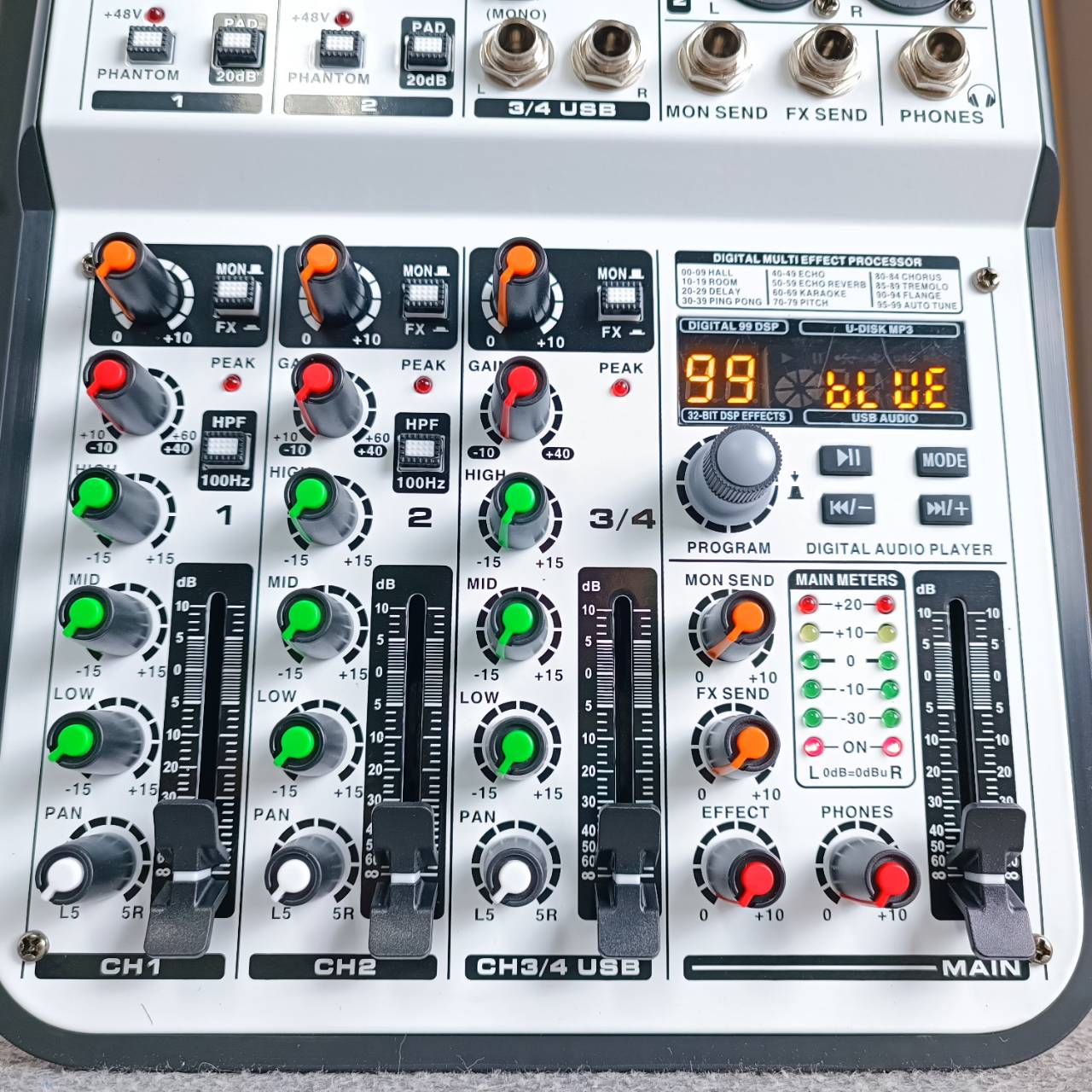 MICROTECH MT-4Q mixer มิกเซอร์ อนาล็อก เอฟเฟคแท้ บลูทูธ ไมโคร เทค MT 4Q MT4Q เอไอ-ไพศาล