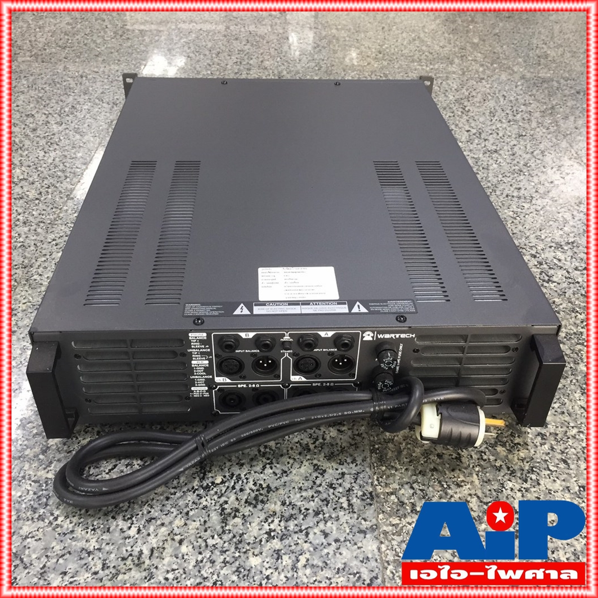 WARTECH 3600RMS POWER (45kg) POWER AMP เครื่องขยายเสียง เพาเวอร์แอมป์ รุ่น 3600RMS 3600-RMS 3600 RMS เอไอ-ไพศาล