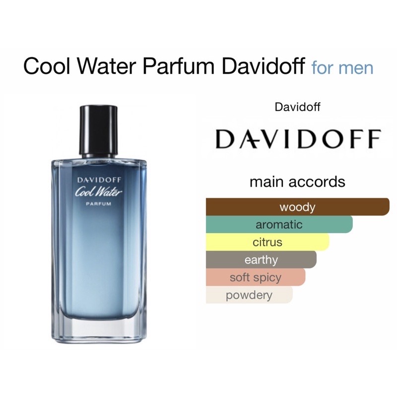 น้ำหอม แท้100% Davidoff cool water parfum for him 125ml
