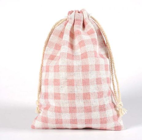 ถุงผ้ากระสอบ ถุงผ้าดิบ พิมพ์ลาย ลายนกฮูก ลายหอไอเฟล ลายสก็อต ลายดอกไม้ ขนาด 10x14 cm ถุงผ้าใส่ของชำร่วย วินเทจ 565476