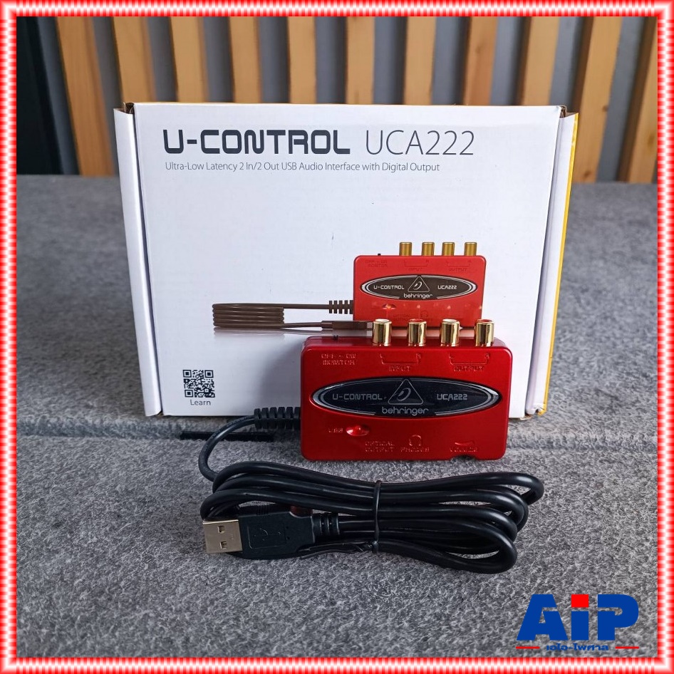 BEHRINGER UCA-222 USB Audio Interface ออดิโออินเตอร์เฟส ความละเอียด 24-bit/192kHz พร้อมปรีไมค์ 2 Input / 2 Output UCA 222 UCA222 เอไอ-ไพศาล +++