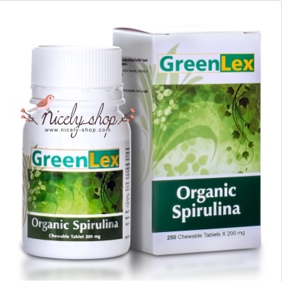 GreenLex Spirulina กรีนเล็กซ์ สาหร่ายสไปรูลินา บำรุงร่างกาย มี 250 เม็ด