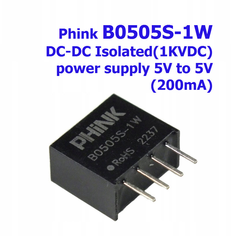 Phink B0505S-1W DC-DC 5V 4 Pin (1KVDC Isolation )