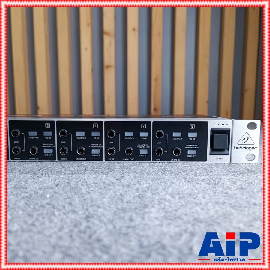BEHRINGER DI800 V2 ULTRA DI กล่อง DI 800 DI-800 ไดเร็คบ็อก Professional and multi-purpose 8-channel direct injection box for stage and studio applications Provides impedanc and signal เอไอ-ไพศาล +++