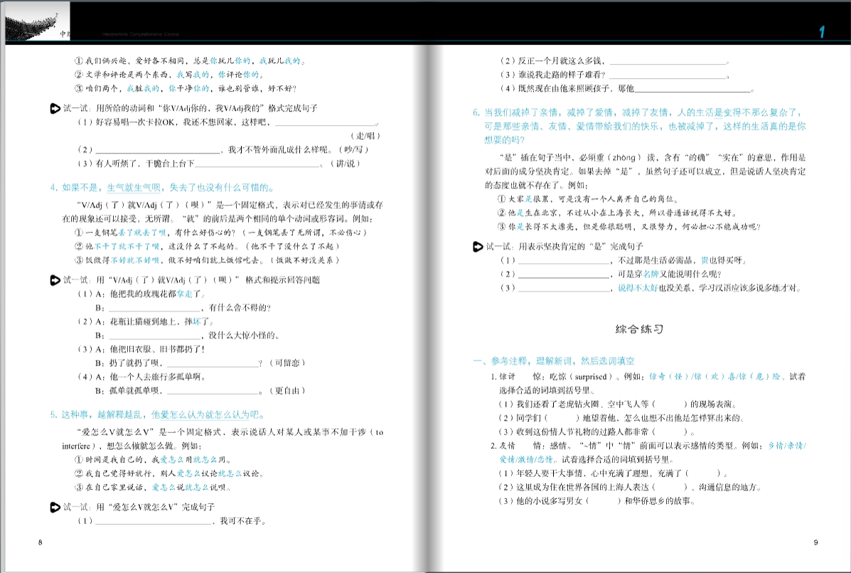 Developing Chinese ระดับกลาง (วิชาหลัก) 2 发展汉语 中级 综合 2