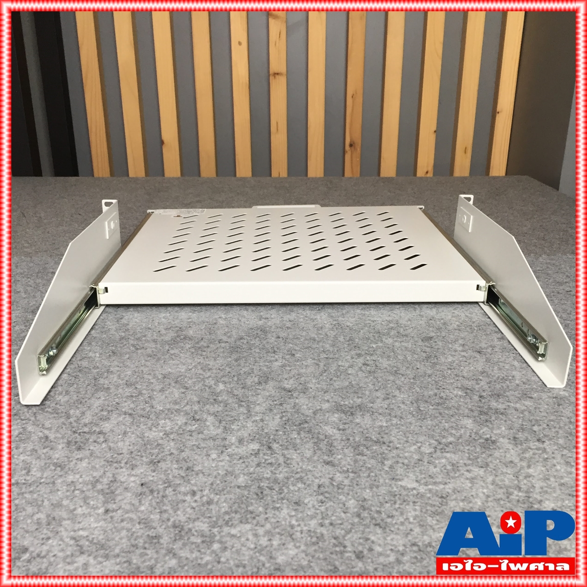 สีขาว NPE SLIDE TRESTLE SUPPORT OS-700 ถาดสไลด์ ถาดรองสไลด์ ถาด สไลด์ ใส่แร็ค วาง มิกเซอร์ OS700 OS 700 เอไอ-ไพศาล