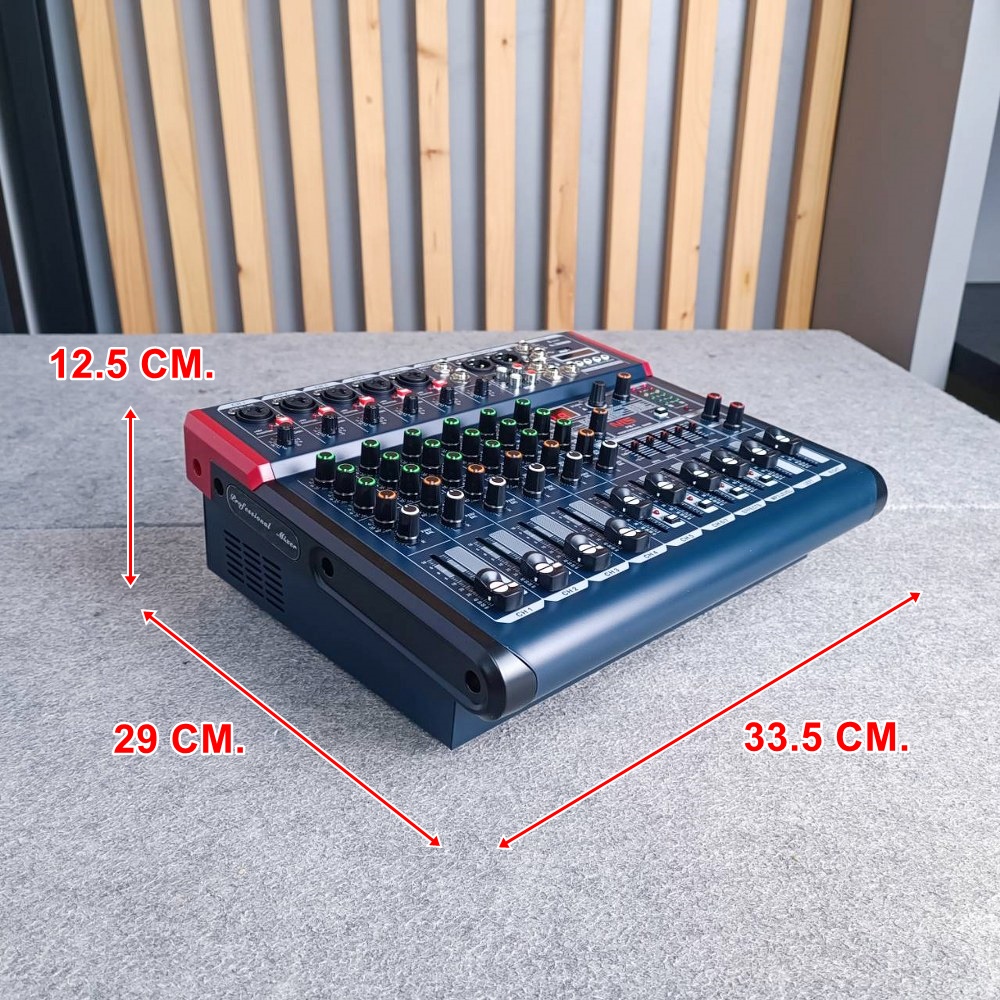 NTS PM-7 POWER MIXER Bluetooth และ USB Recording เพาเวอร์มิกเซอร์ 7 แชนแนล PM 7 PM7 เอไอ-ไพศาล