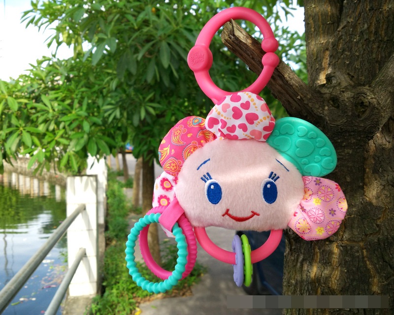 CH906 ของเล่นผ้าเด็กดอกไม้แขวนเปลหรือรถเข็น ชิ้นละ