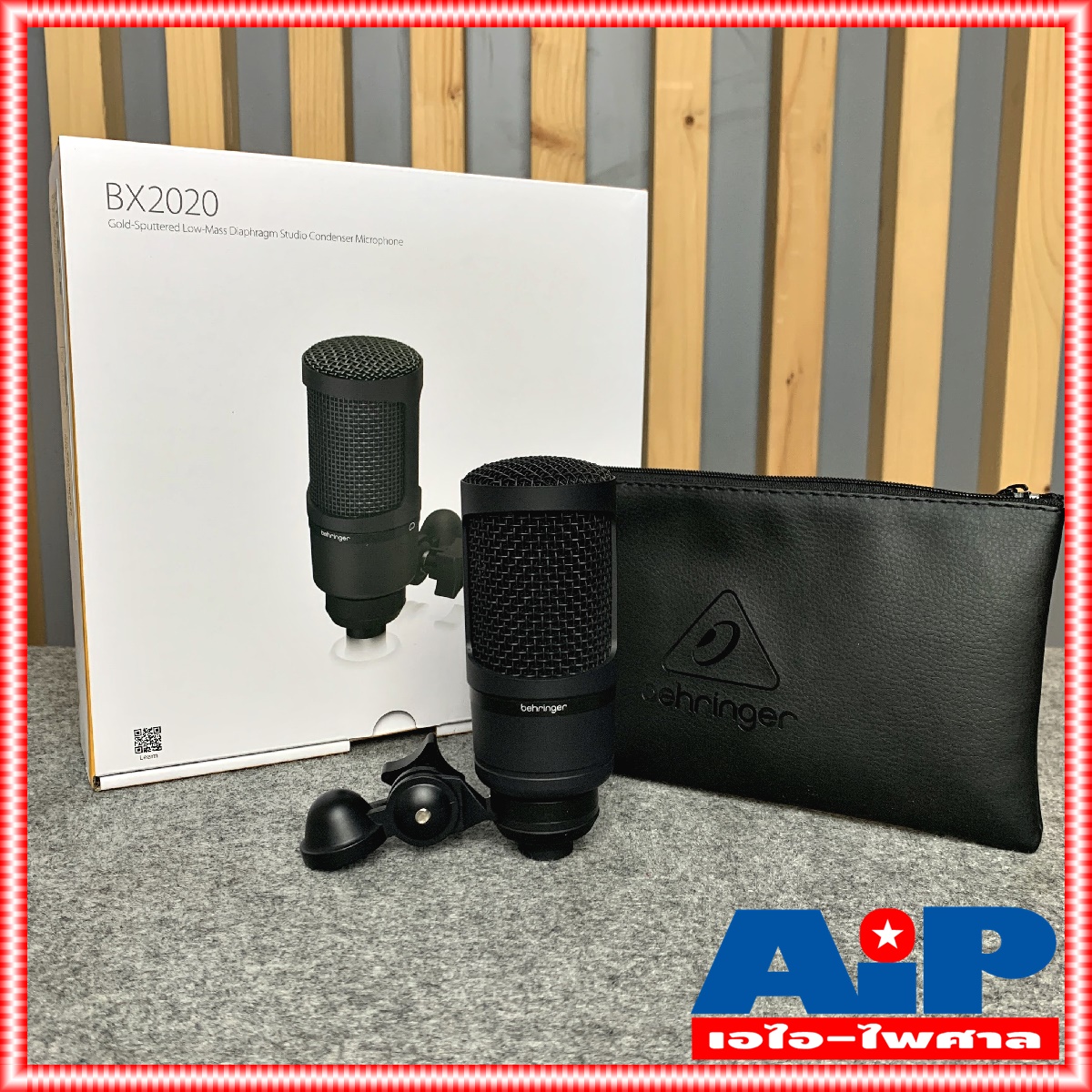 BEHRINGER BX2020 ไมค์สตูดิโอ BX-2020 BX 2020 Condenser Microphone มโครโฟนแบบคอนเดนเซอร์ มีรูปแบบการรับเสียงแบบคาร์ดิออยด์ +++